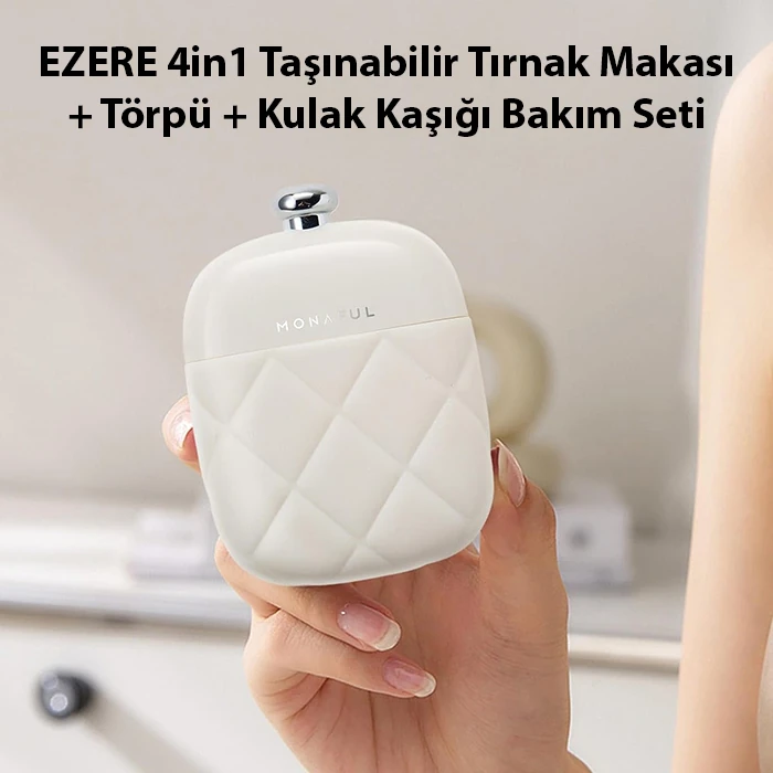 EZERE 4in1 Taşınabilir Tırnak Makası + Törpü + Kulak Kaşığı Bakım Seti-(5775) 2 EZERE 4in1 Taşınabilir Tırnak Makası + Törpü + Kulak Kaşığı Bakım Seti-(5775) - Görsel 2