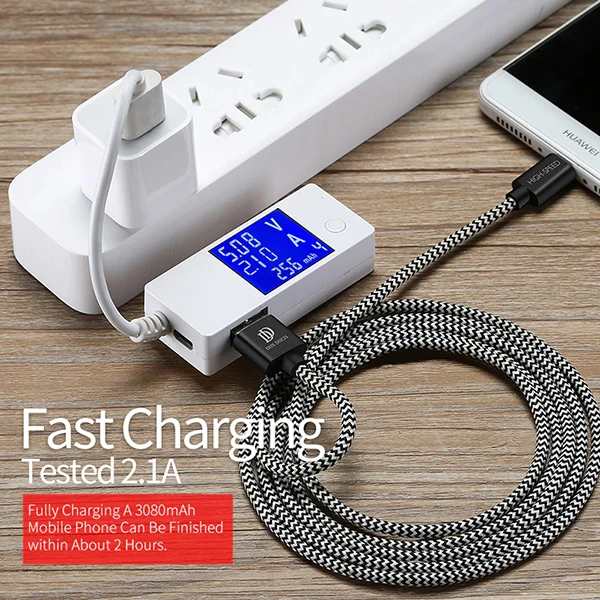 DUX DUCIS Usb Type C Kopmaz Yırtılmaz Usb kablo Hızlı Şarj 1 metre 2 DUX DUCIS Usb Type C Kopmaz Yırtılmaz Usb kablo Hızlı Şarj 1 metre - Görsel 2