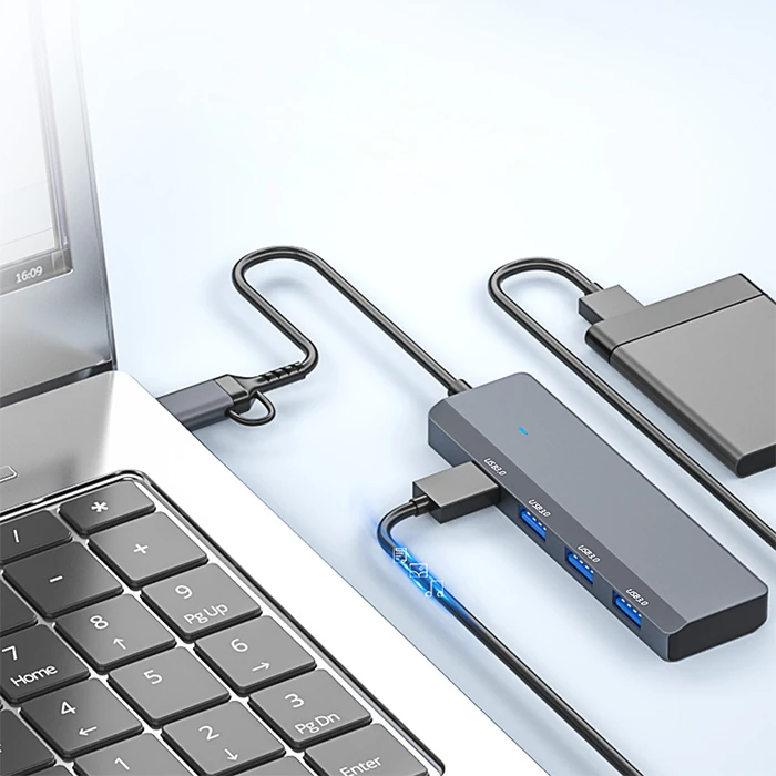 ALLY ADS-305D 4in1 USB/Type-C to 4X USB3.0 HUB Çoğaltıcı Çevirici Dönüştürücü Adaptör-(5775) 4 ALLY ADS-305D 4in1 USB/Type-C to 4X USB3.0 HUB Çoğaltıcı Çevirici Dönüştürücü Adaptör-(5775) - Görsel 4