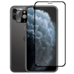 İPhone 11 Pro 2İN1 Full Glue Tempered Cam Ekran Koruyucu +Kamera Lens Set-(5775)