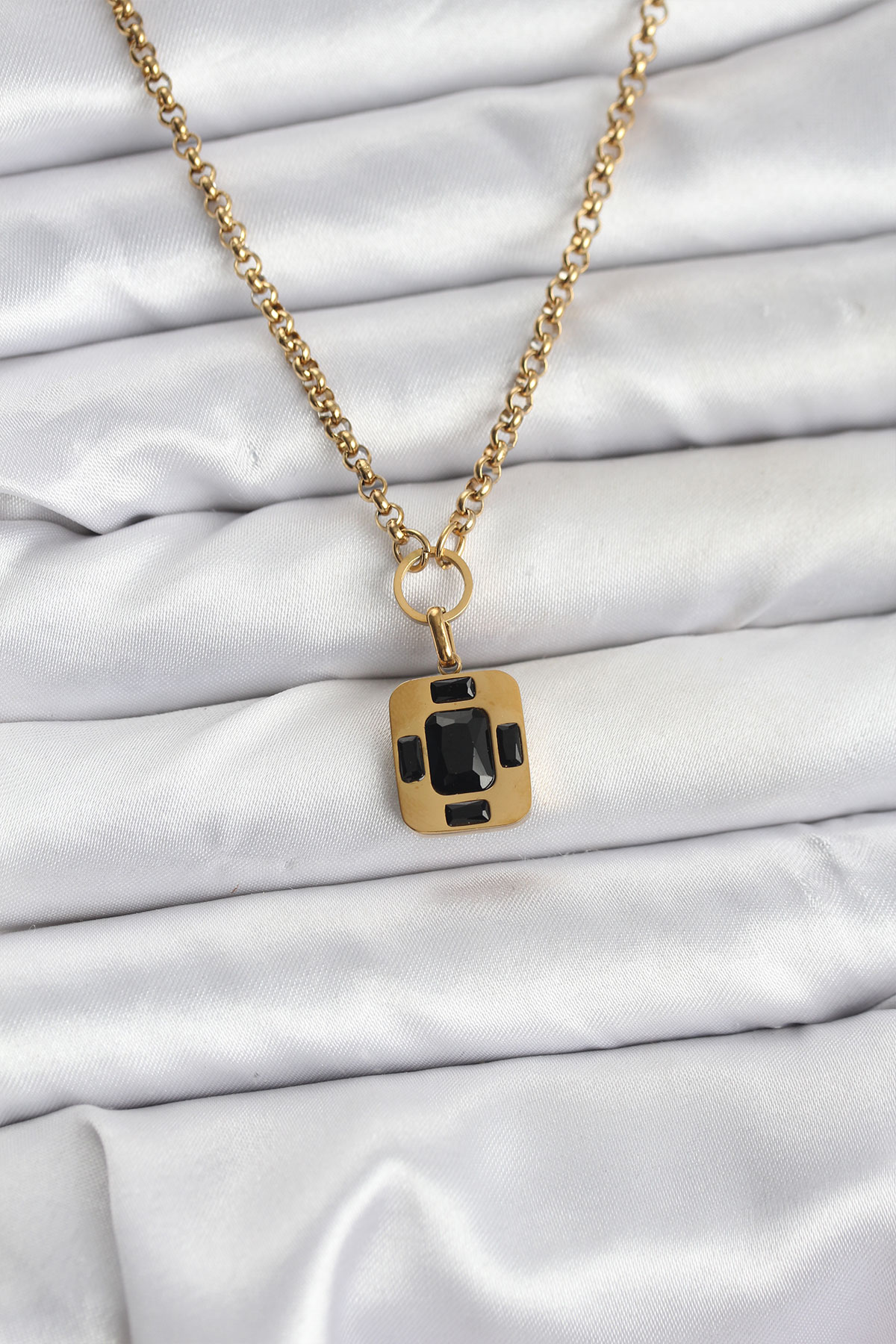 316L Çelik Zincir Gold Renk Vintage Model Kadın Kolye 5886 2 316L Çelik Zincir Gold Renk Vintage Model Kadın Kolye 5886 - Görsel 2