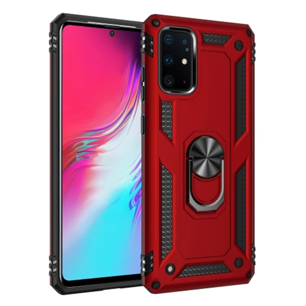 Ally Sm Galaxy S20+ Plus Yüzüklü Kılıf Armor Shockproof Ring kılıf 2 Ally Sm Galaxy S20+ Plus Yüzüklü Kılıf Armor Shockproof Ring kılıf - Görsel 2