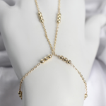 316L Çelik Top Zincirli Gold Renk Kadın Şahmeran 5886