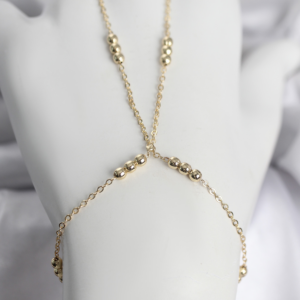 Haydiburaya 104 316L Çelik Top Zincirli Gold Renk Kadın Şahmeran 5886