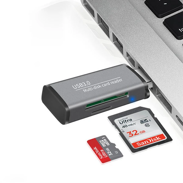 ADS-105 USB 3.0 Hızlı Card Reader SD/TF Hafıza Kart Okuyucu 3 ADS-105 USB 3.0 Hızlı Card Reader SD/TF Hafıza Kart Okuyucu - Görsel 3