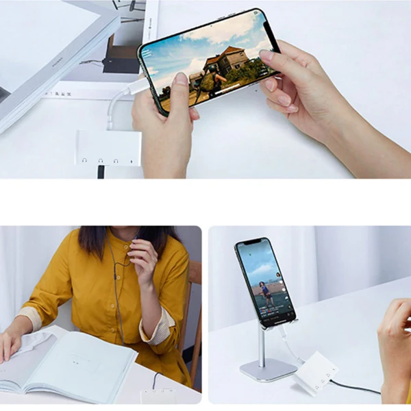 ALLY Andriod Usb Type C 4in1 Otg Ses Adaptörü Çift DC 3.5MM Jack-(5775) 4 ALLY Andriod Usb Type C 4in1 Otg Ses Adaptörü Çift DC 3.5MM Jack-(5775) - Görsel 4