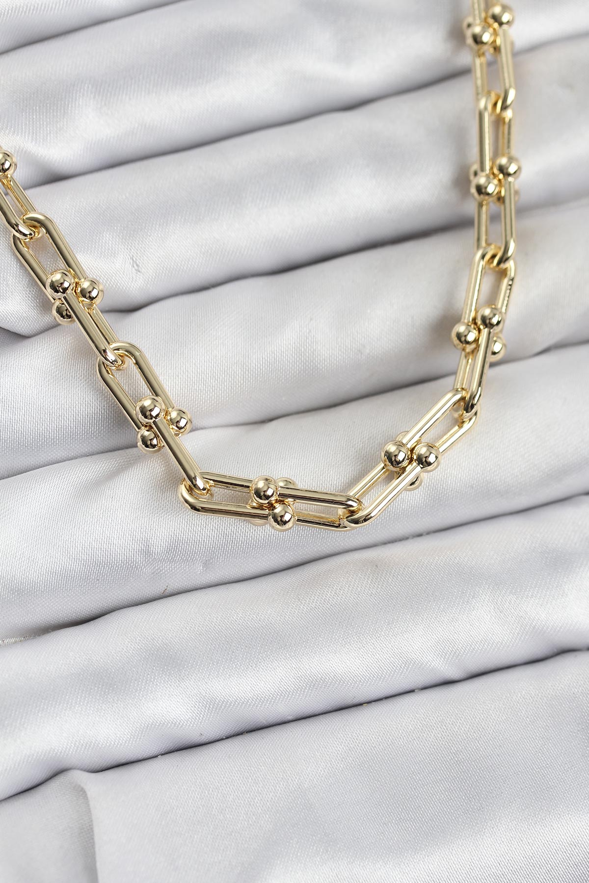 Pirinç Gold Renk Tifani Model Kadın Kolye 5886 1 Pirinç Gold Renk Tifani Model Kadın Kolye 5886