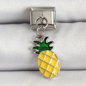 316L Çelik Gümüş Renk Ananas Model Nomination Charm 5886
