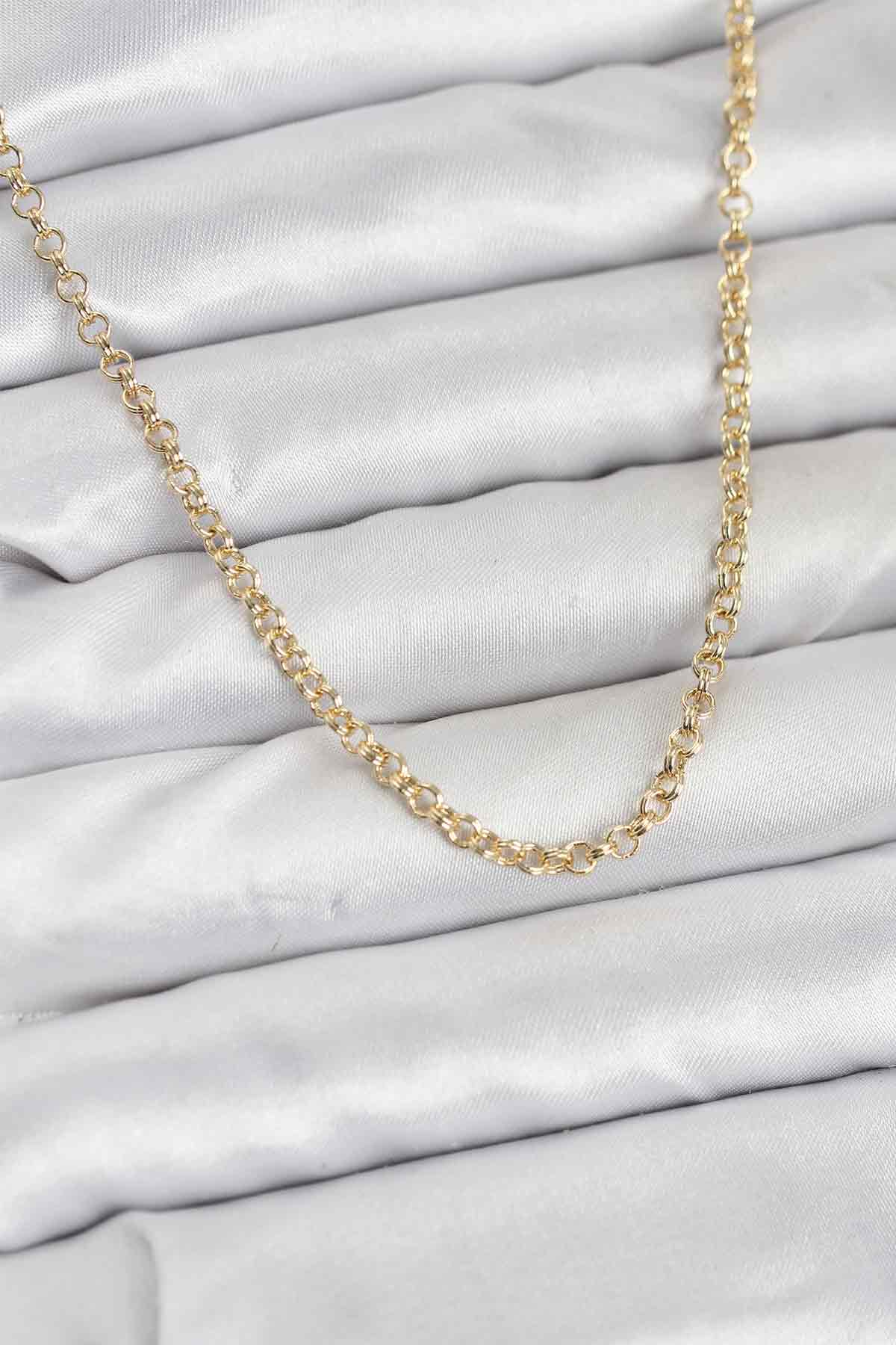 CM Gold Renk Pirinç Halkalı Model Kadın Kolye 5886 1 CM Gold Renk Pirinç Halkalı Model Kadın Kolye 5886