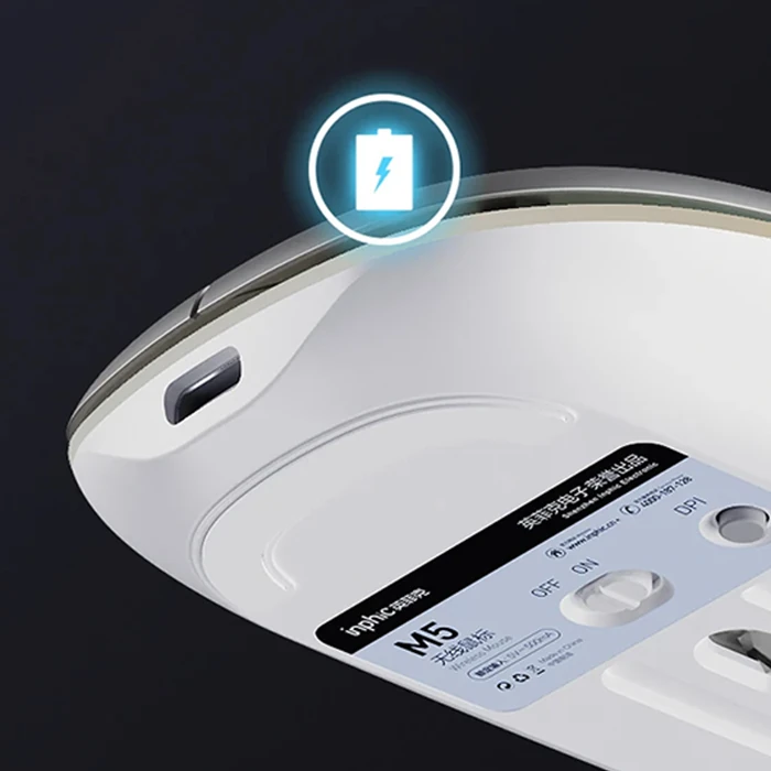 İNPHİC M5 Kablosuz Fare Şarj Edilebilir Sessiz Kullanım 2.4G Işıklı USB Mouse 4 İNPHİC M5 Kablosuz Fare Şarj Edilebilir Sessiz Kullanım 2.4G Işıklı USB Mouse - Görsel 4