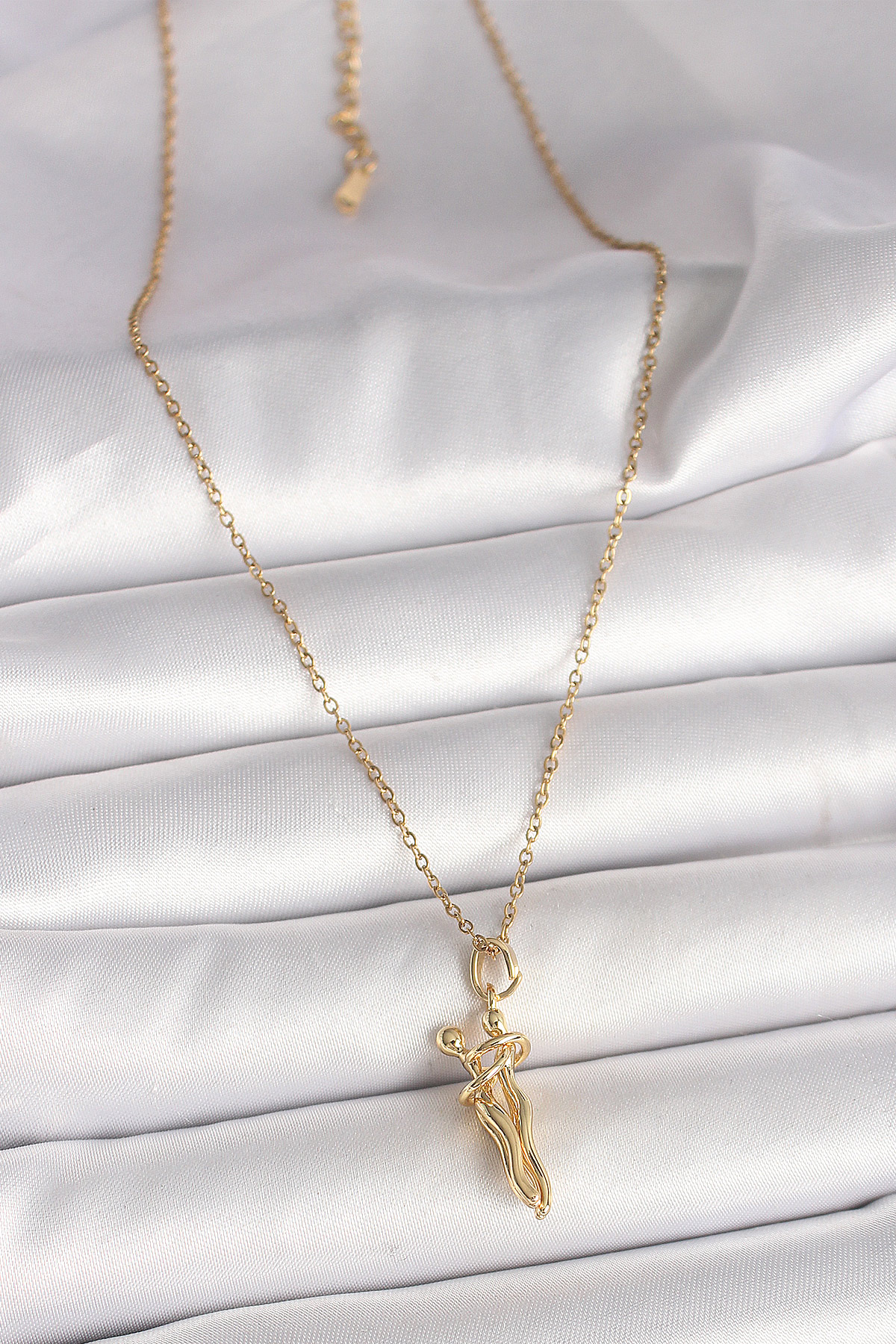 316L Çelik Gold Renk Zincir Sarılma Model Kadın Kolye 5886 2 316L Çelik Gold Renk Zincir Sarılma Model Kadın Kolye 5886 - Görsel 2