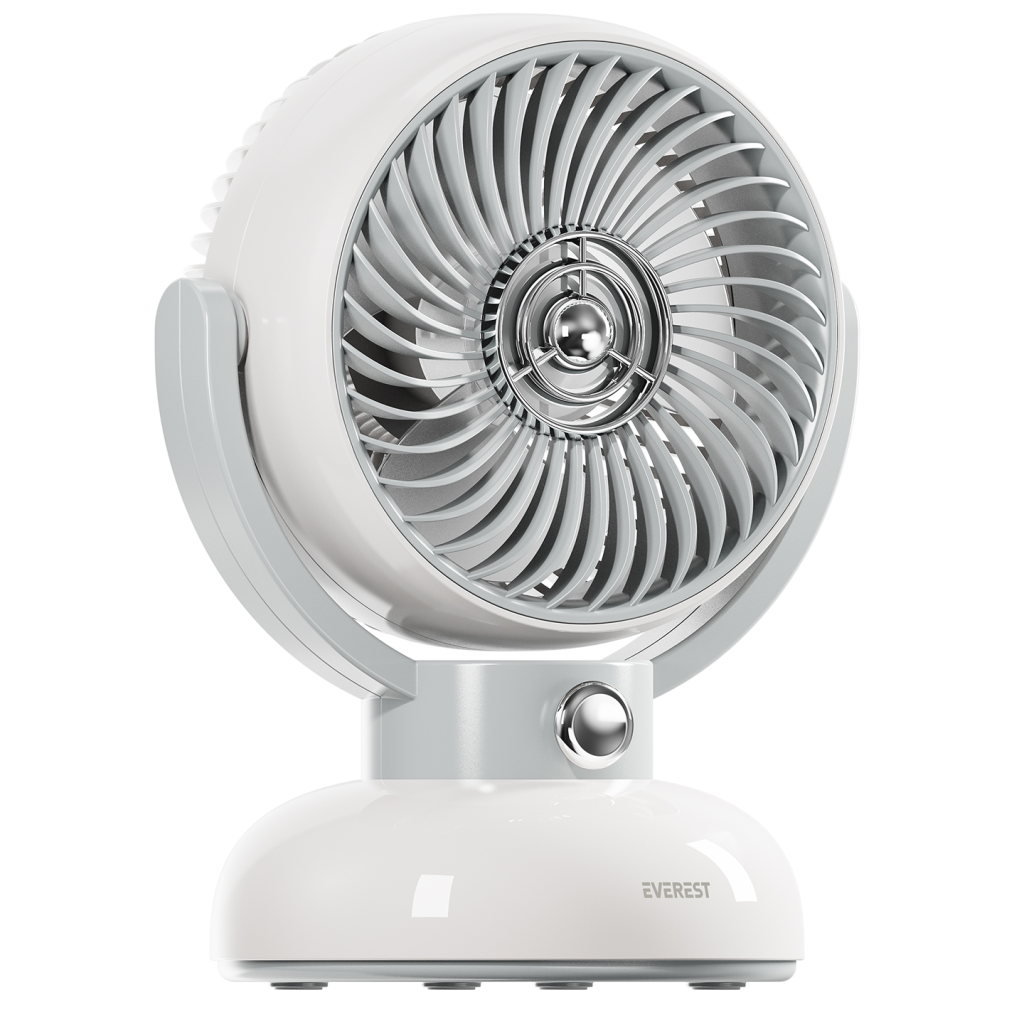 EVEREST EFN12, KREM, 3 Kademeli Hız, Masaüstü Kullanım, Taşınabilir, Dahili 1200mAh Bataryalı, USB Şarj Girişli, Vantilatör(1923) 2 EVEREST EFN12, KREM, 3 Kademeli Hız, Masaüstü Kullanım, Taşınabilir, Dahili 1200mAh Bataryalı, USB Şarj Girişli, Vantilatör(1923) - Görsel 2