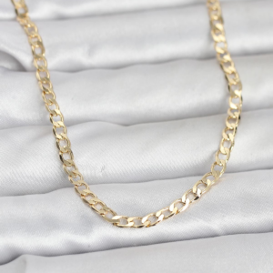 CM 14K Gold Renk Zincir Model 60 cm Kadın Kolye 5886