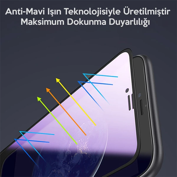 İPhone 11 Pro Anti Blue Light 3D Full Cam Ekran Koruyucu 3 İPhone 11 Pro Anti Blue Light 3D Full Cam Ekran Koruyucu - Görsel 3