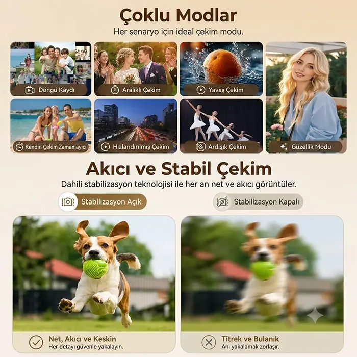 Ally Q8 PocketPro 4K Dijital Vlog Kamerası-(5775) 3 Ally Q8 PocketPro 4K Dijital Vlog Kamerası-(5775) - Görsel 3
