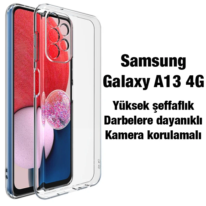 Ally SM Galaxy A13 4G Kılıf Kamera Korumalı Ultra İnce Şeffaf Silikon 2 Ally SM Galaxy A13 4G Kılıf Kamera Korumalı Ultra İnce Şeffaf Silikon - Görsel 2