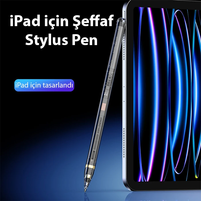 Dux Ducis SP-04 Manyetik Şarjlı Stylus Pen iPad Tablet Dokunmatik Kalem Transparent-(5775) 2 Dux Ducis SP-04 Manyetik Şarjlı Stylus Pen iPad Tablet Dokunmatik Kalem Transparent-(5775) - Görsel 2