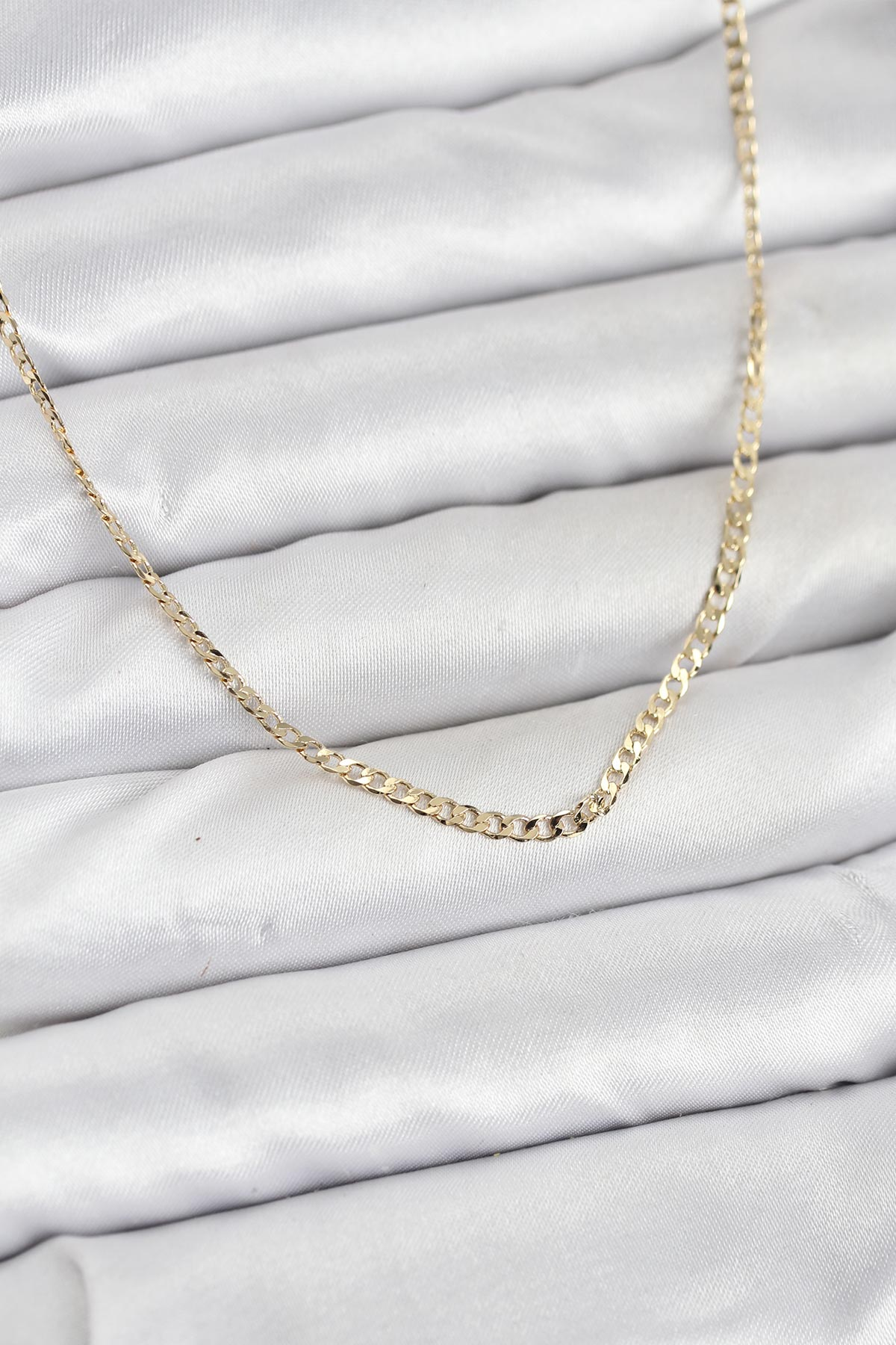 CM 14K Gold Renk Pirinç Zincir Model Kadın Kolye 5886 1 CM 14K Gold Renk Pirinç Zincir Model Kadın Kolye 5886