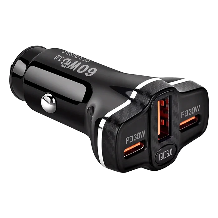 ALLY PD62 2xType-C + USB 78W Araç Çakmaklık Hızlı Şarj Aleti Araç Şarjı-(5775) 2 ALLY PD62 2xType-C + USB 78W Araç Çakmaklık Hızlı Şarj Aleti Araç Şarjı-(5775) - Görsel 2