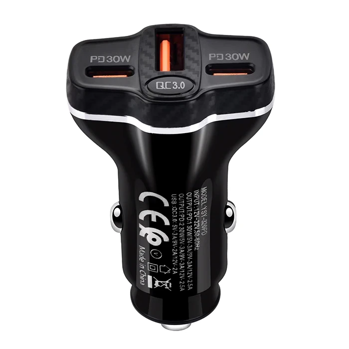 ALLY PD62 2xType-C + USB 78W Araç Çakmaklık Hızlı Şarj Aleti Araç Şarjı-(5775) 3 ALLY PD62 2xType-C + USB 78W Araç Çakmaklık Hızlı Şarj Aleti Araç Şarjı-(5775) - Görsel 3