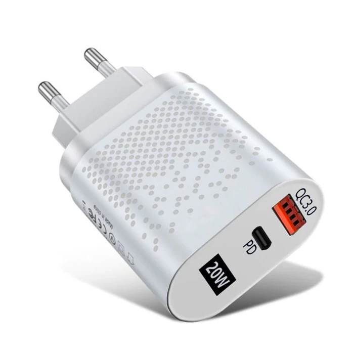 USLİON 20W USB QC3.0 Şarj PD3.0 Hızlı Şarj Aleti Şarj Başlık-(5775) 1 USLİON 20W USB QC3.0 Şarj PD3.0 Hızlı Şarj Aleti Şarj Başlık-(5775)