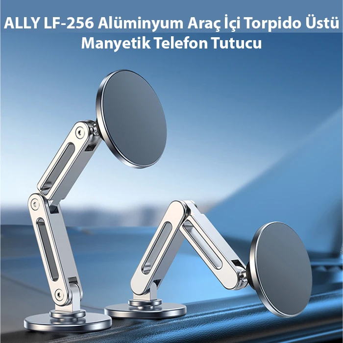 ALLY LF-256 Alüminyum Araç İçi Torpido Üstü Manyetik Telefon Tutucu 2 ALLY LF-256 Alüminyum Araç İçi Torpido Üstü Manyetik Telefon Tutucu - Görsel 2