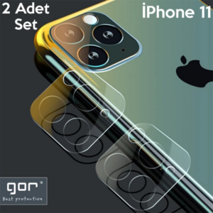 Haydiburaya 90 GOR İPhone 11 6.1 inch (2019) Tempered Kamera Koruma Cam 2adet Set