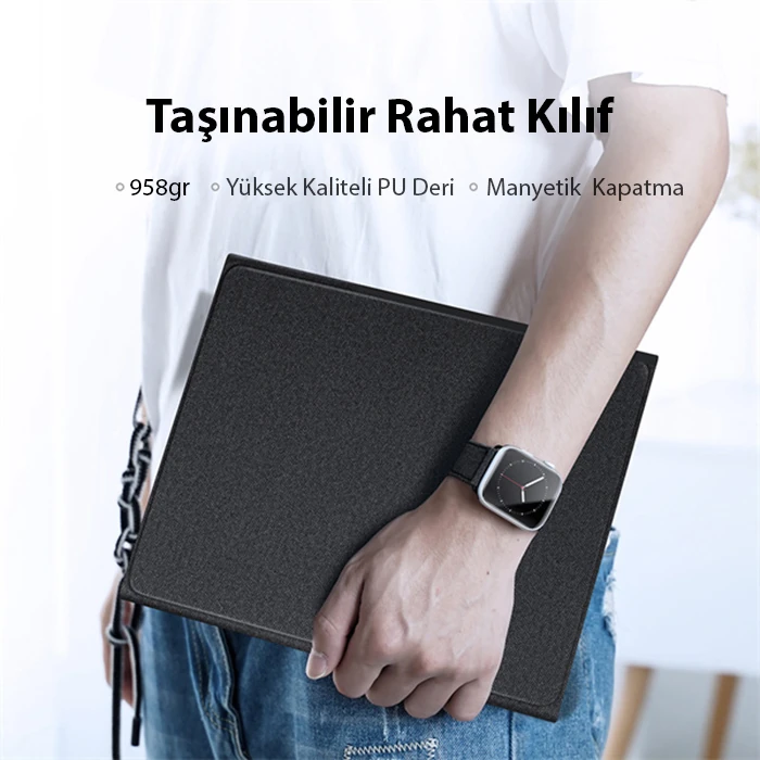 Dux Ducis iPad Air 4 / 5 / iPad Pro 11 (2020/2021/2022) TK Series Kablosuz Bluetooth Klavye Touchpad 3 Dux Ducis iPad Air 4 / 5 / iPad Pro 11 (2020/2021/2022) TK Series Kablosuz Bluetooth Klavye Touchpad - Görsel 3