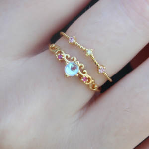 Gold Renk Zirkon Taşlı Taç Model Kadın Yüzük 5886