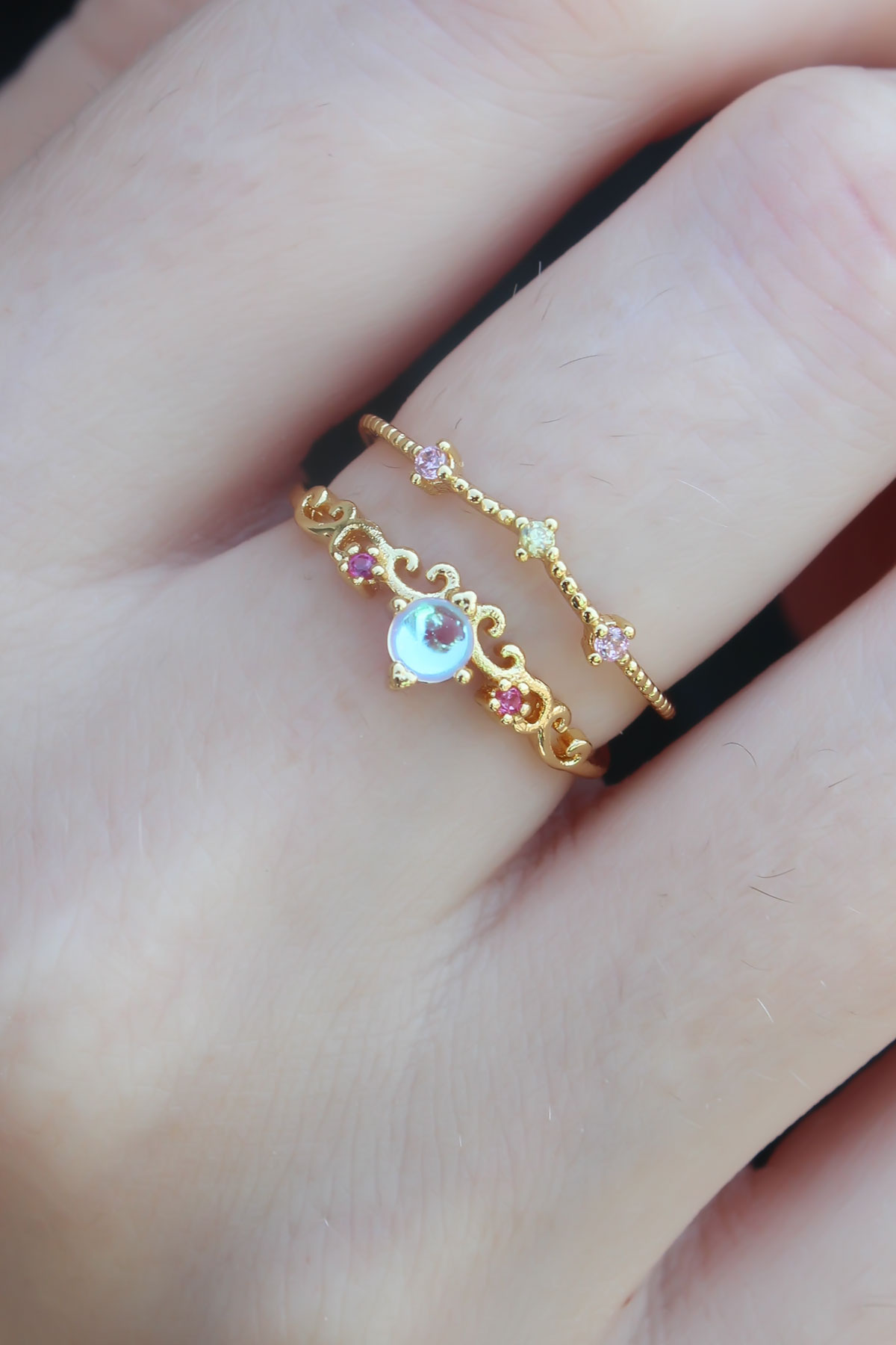 Gold Renk Zirkon Taşlı Taç Model Kadın Yüzük 5886 1 Gold Renk Zirkon Taşlı Taç Model Kadın Yüzük 5886