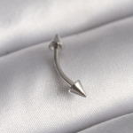 316L Çelik Gümüş Renk Çivi Model Piercing 5886