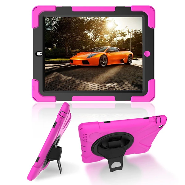 İPad 2/İPad 3/İPad 4/Shockproof 3 Katmanlı Standlı Zırh Kılıf 1 İPad 2/İPad 3/İPad 4/Shockproof 3 Katmanlı Standlı Zırh Kılıf