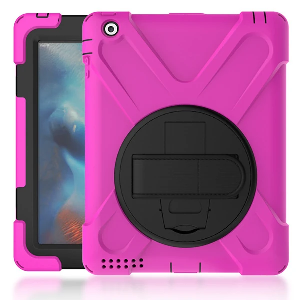 İPad 2/İPad 3/İPad 4/Shockproof 3 Katmanlı Standlı Zırh Kılıf 3 İPad 2/İPad 3/İPad 4/Shockproof 3 Katmanlı Standlı Zırh Kılıf - Görsel 3