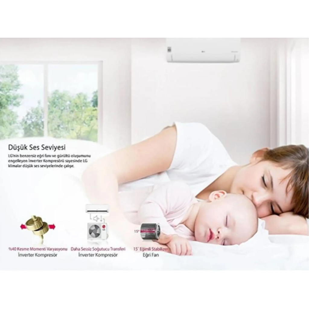LG PC12SQ S3NM12JA2FA 12000 BTU KLIMA(1923) 3 LG PC12SQ S3NM12JA2FA 12000 BTU KLIMA(1923) - Görsel 3