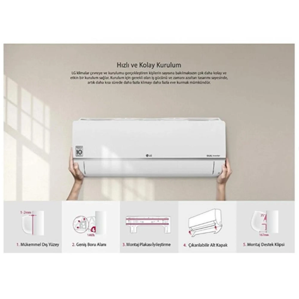 LG PC12SQ S3NM12JA2FA 12000 BTU KLIMA(1923) 4 LG PC12SQ S3NM12JA2FA 12000 BTU KLIMA(1923) - Görsel 4