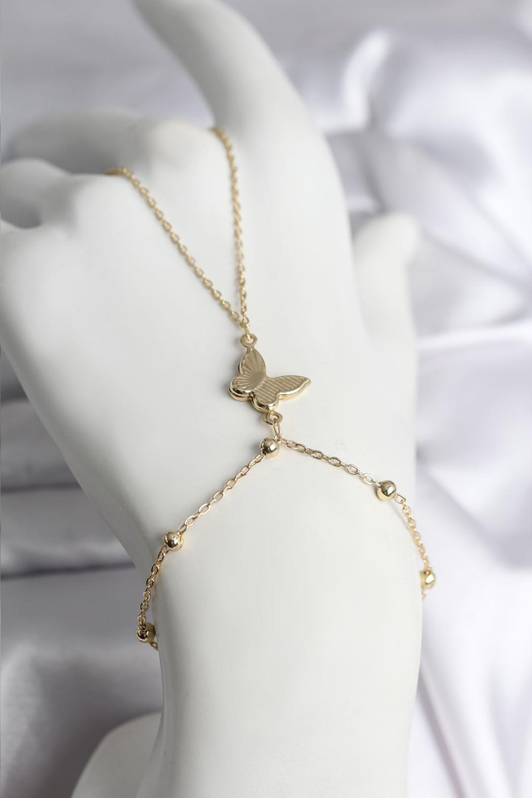 316L Çelik Gold Renk Kelebek Model Kadın Şahmeran 5886 1 316L Çelik Gold Renk Kelebek Model Kadın Şahmeran 5886