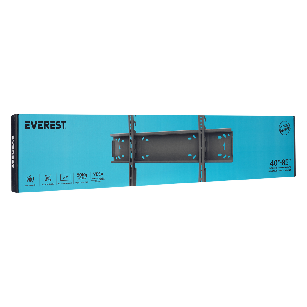 EVEREST TK-4085, 38"- 85" TV Duvar Askı Aparatı(1923) 2 EVEREST TK-4085, 38"- 85" TV Duvar Askı Aparatı(1923) - Görsel 2