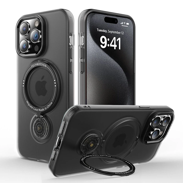 ALLY iPhone 14 Pro İçin Magsafe Uyumlu Standlı Manyetik Silikon Kılıf 2 ALLY iPhone 14 Pro İçin Magsafe Uyumlu Standlı Manyetik Silikon Kılıf - Görsel 2
