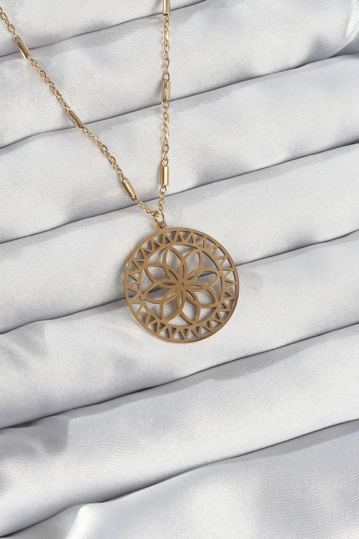 316L Çelik Zincir Gold Renk Lotus Model Kolye 5886 1 316L Çelik Zincir Gold Renk Lotus Model Kolye 5886