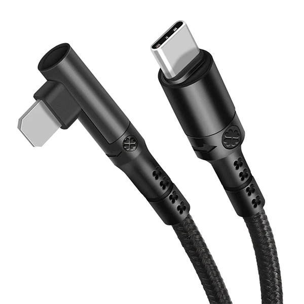 ALLY Type-C to İPhone 20w Lightning Hızlı Şarj Kablosu Oyuncu 90 Derece Kablo-(5775) 3 ALLY Type-C to İPhone 20w Lightning Hızlı Şarj Kablosu Oyuncu 90 Derece Kablo-(5775) - Görsel 3
