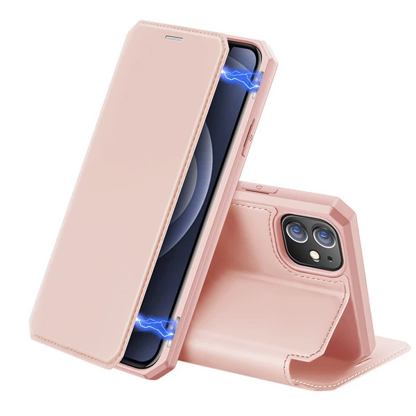 DUX DUCİS iPhone 12 Mini Kılıf Mıkantıslı Kapaklı Flip Cover Kılıf Skin X Series Flip Case-(5775) 2 DUX DUCİS iPhone 12 Mini Kılıf Mıkantıslı Kapaklı Flip Cover Kılıf Skin X Series Flip Case-(5775) - Görsel 2