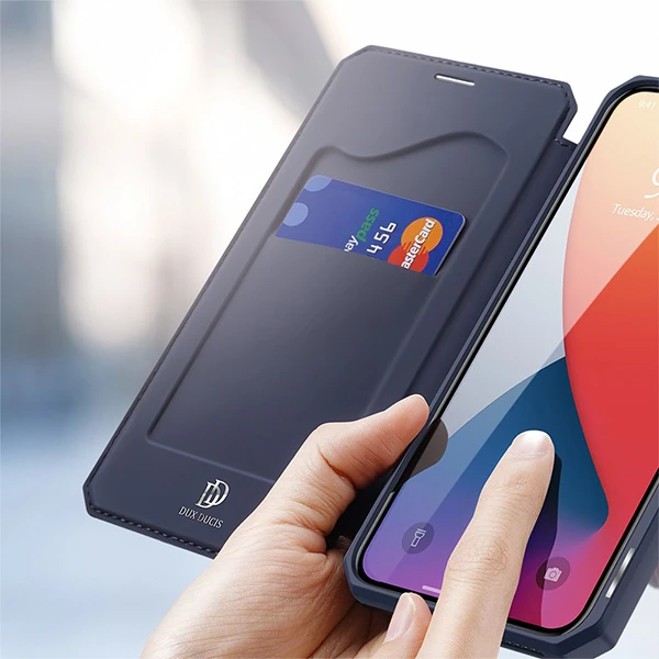 DUX DUCİS iPhone 12 Mini Kılıf Mıkantıslı Kapaklı Flip Cover Kılıf Skin X Series Flip Case-(5775) 4 DUX DUCİS iPhone 12 Mini Kılıf Mıkantıslı Kapaklı Flip Cover Kılıf Skin X Series Flip Case-(5775) - Görsel 4