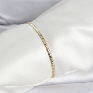 CM 14K Gold Renk Yassı Zincir Model Kadın Bileklik 5886