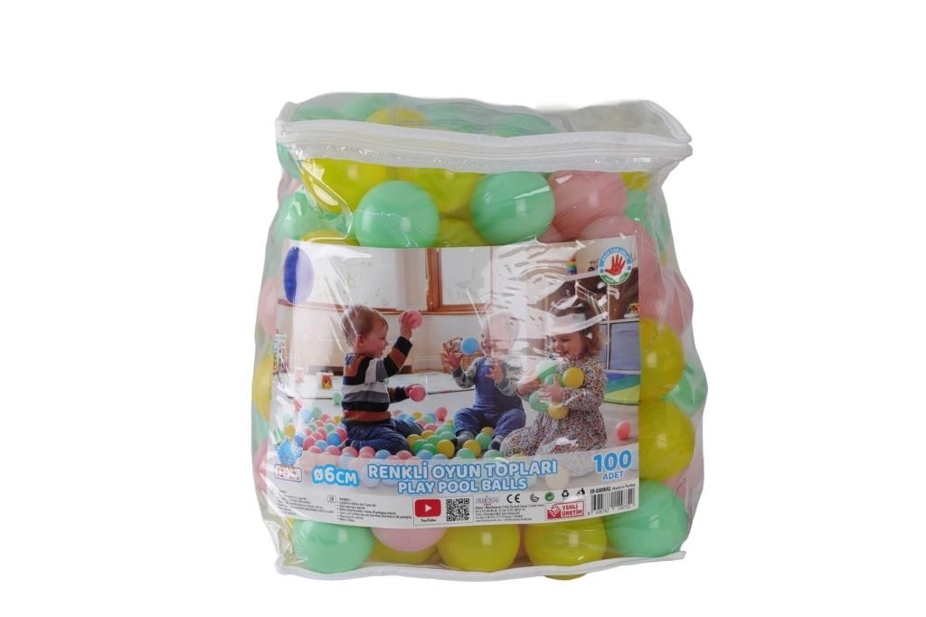 ER-6100 SOFT RENK HAVUZ TOPLARI PVC ÇANTALI 1 ER-6100 SOFT RENK HAVUZ TOPLARI PVC ÇANTALI