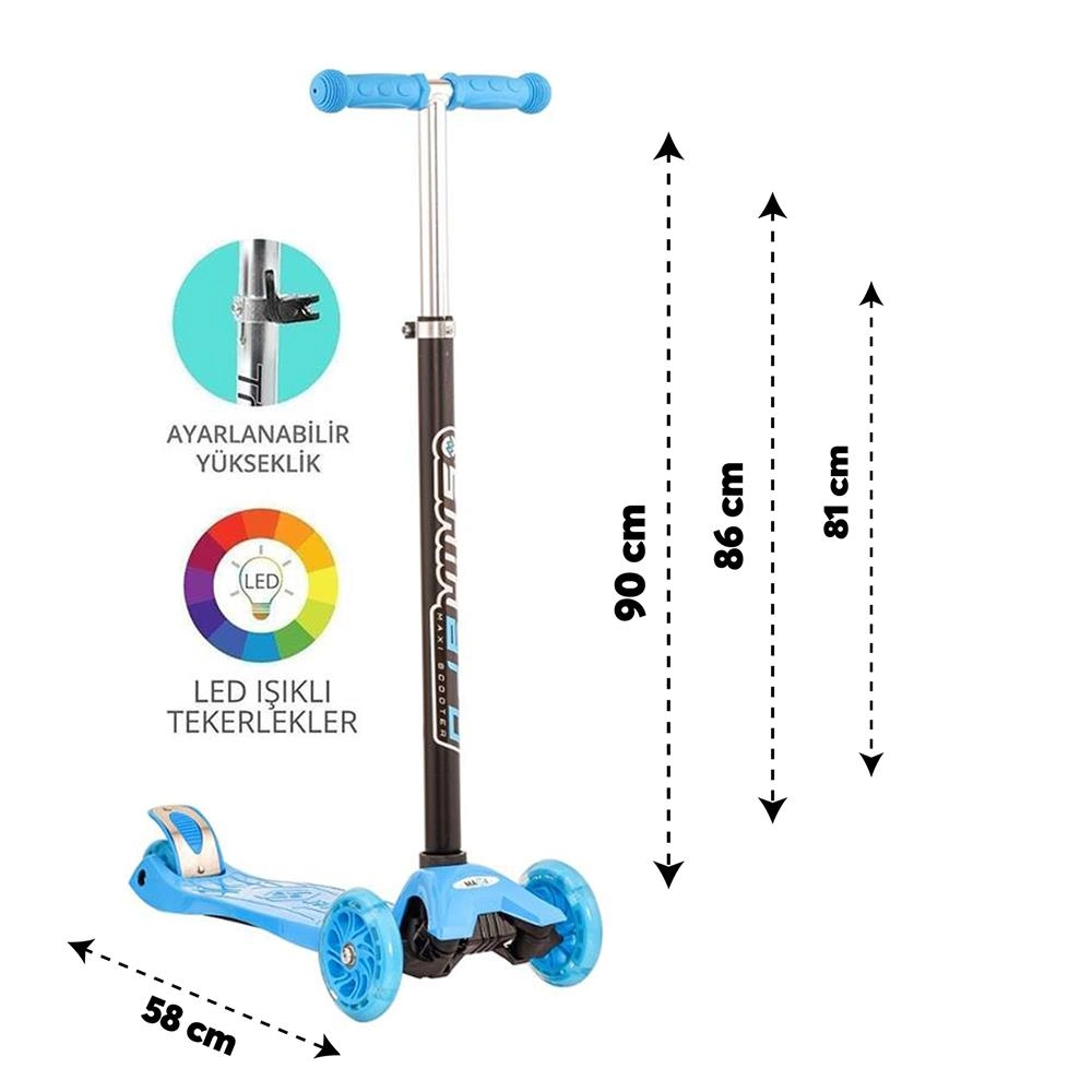 Torutoys Mavi Twist Işıklı Scooter 2 Torutoys Mavi Twist Işıklı Scooter - Görsel 2
