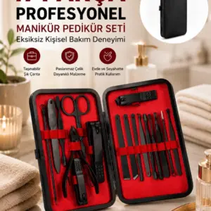 El Ayak ve Yüz Bakımı İçin 17 Parça Profesyonel Bakım Ekipmanı