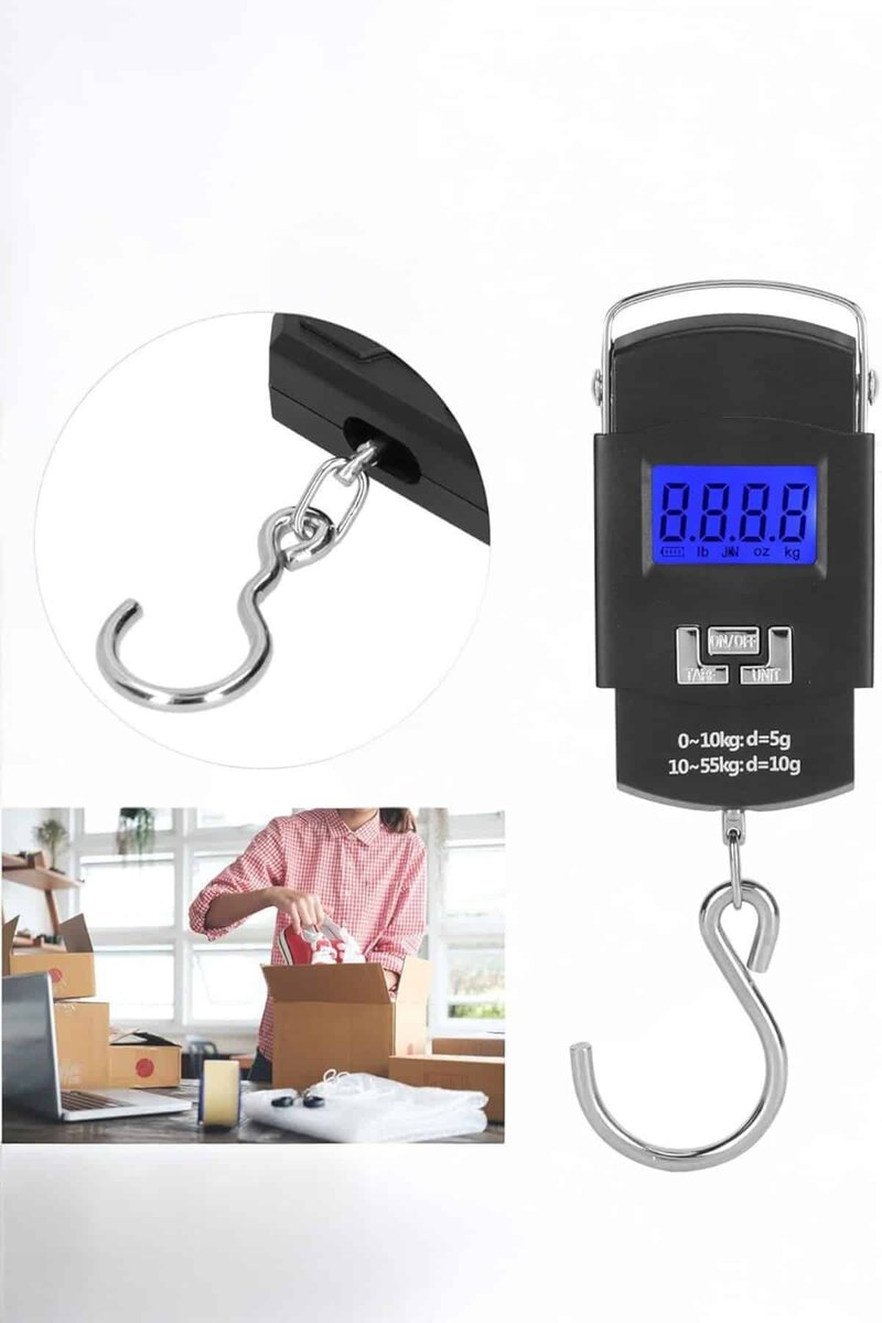 50 Kg El Kantarı Ağırlık Ölçer Dijital Ekranlı Kancalı Portatif 3 50 Kg El Kantarı Ağırlık Ölçer Dijital Ekranlı Kancalı Portatif - Görsel 3