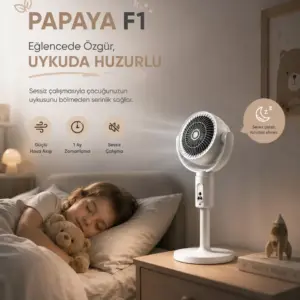 Uzaktan Kumanda Özelliğiyle Konforlu Kullanım Sunan Dikey Vantilatör