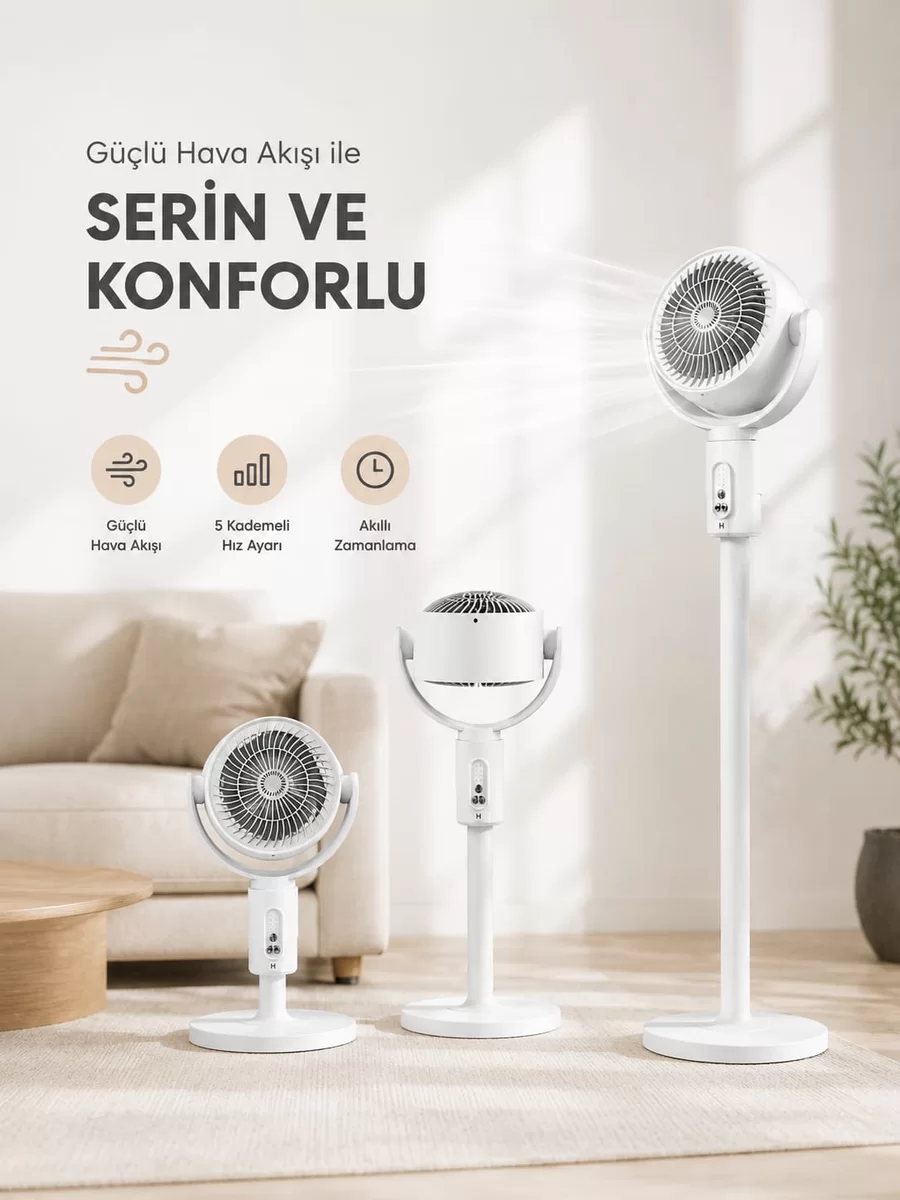 Sessiz Çalışma Özelliğiyle Rahat Kullanım Sunan Dikey Vantilatör 1 Sessiz Çalışma Özelliğiyle Rahat Kullanım Sunan Dikey Vantilatör
