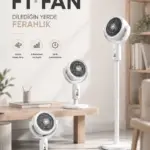 Akıllı Zamanlayıcı Özelliğiyle Enerji Tasarruflu Dikey Vantilatör
